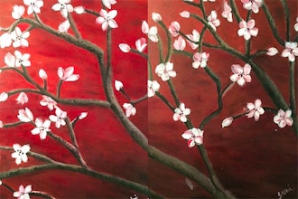 Paint Nite: Cherries 4 Two - Partner Painting